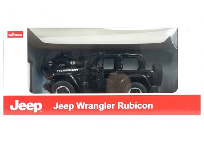 Zdalnie irányított Jeep Wrangler Rubicon autó 1:14 - fekete