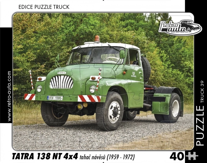 Retro autós puzzle: Tatra 138 NT teherautó