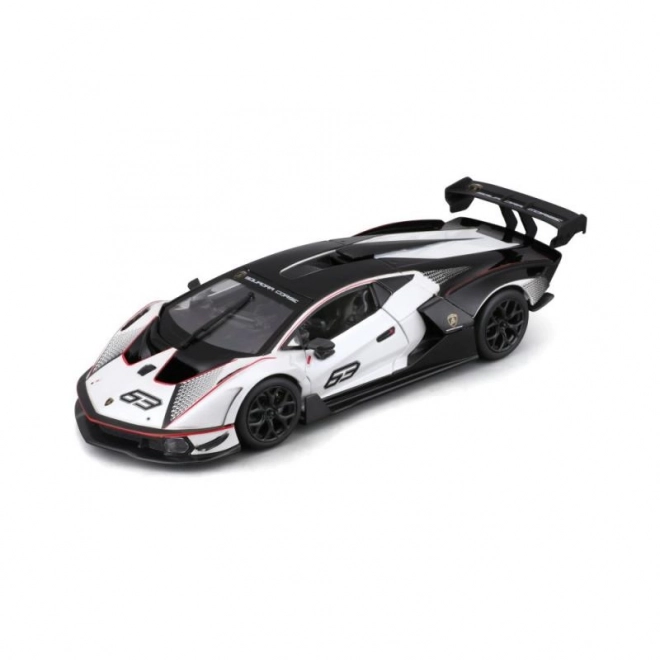 Verseny LAMBORGHINI Essenza SCV12 fehér modellautó 1:24