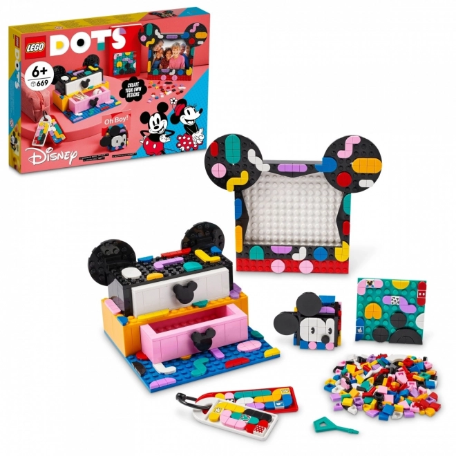 lego dots - miki egér és minnie egér iskolai készlet