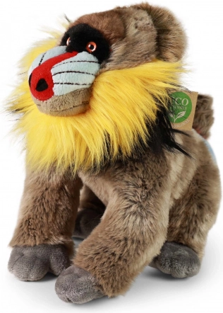 Plüss mandrill 28 cm, környezetbarát, Rappa