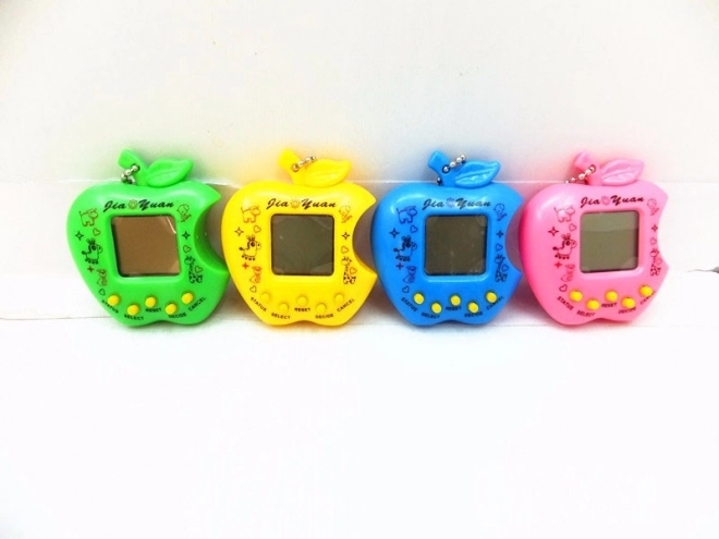 Elektronikus kisállat játék Tamagotchi alma formában - rózsaszín