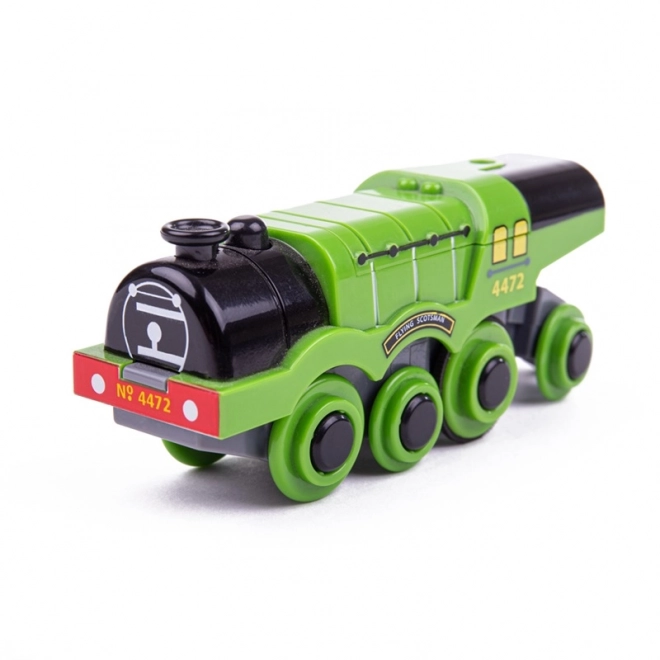 bigjigs rail elektromos mozdony flying scotsman zöld