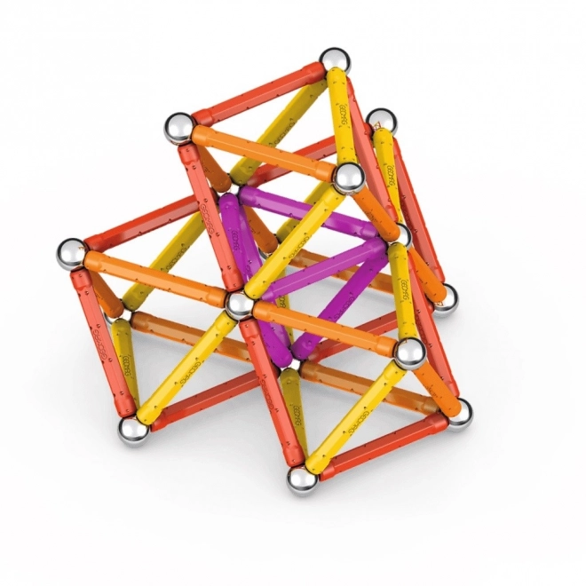 Geomag mágneses építőjátékok klasszikus újrahasznosított 93 darab narancssárga