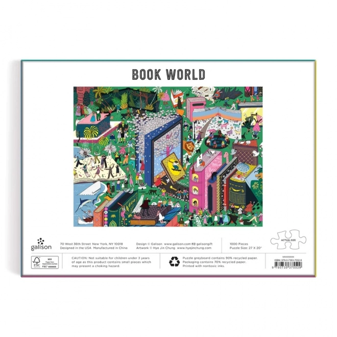 Könyves világ puzzle 1000 darabos