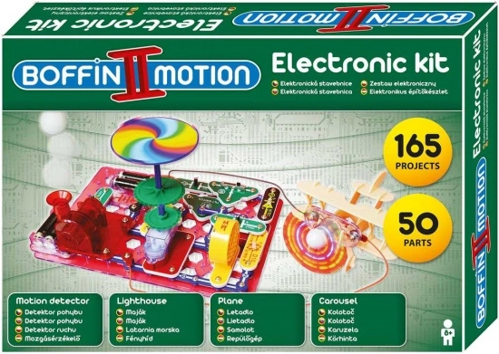 Elektronikus építőkészlet BOFFIN II Motion – mozgás, fények és hang