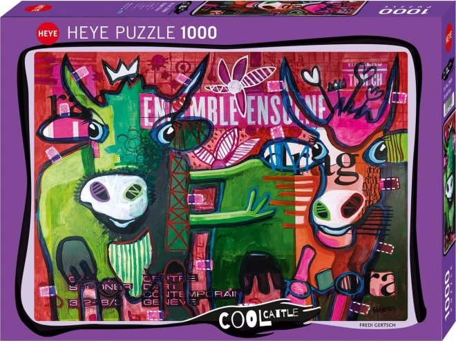 Heye puzzle csíkos tehenek 1000 darabos