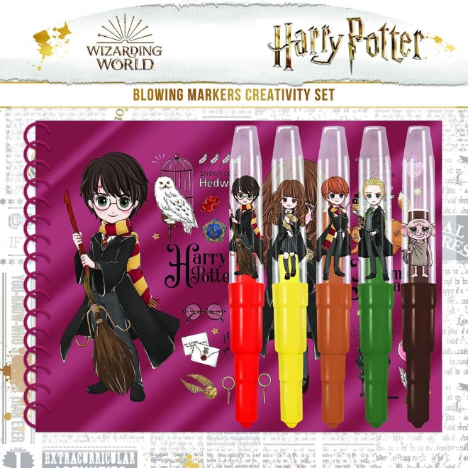 Harry Potter fújó filctoll készlet füzetettel