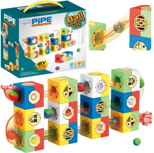 woopie 3d építőkészlet golyópálya gyerekeknek