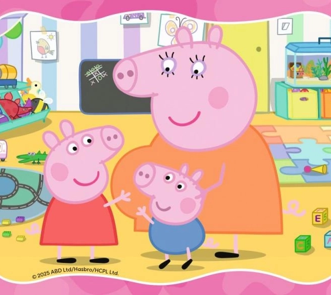 Puzzle 4 az 1-ben Peppa Malac