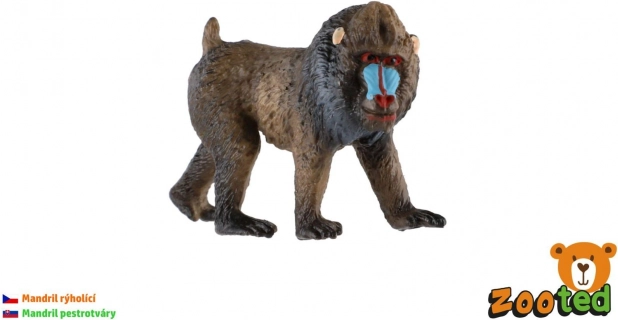 Mandrill – műanyag figura 7 cm