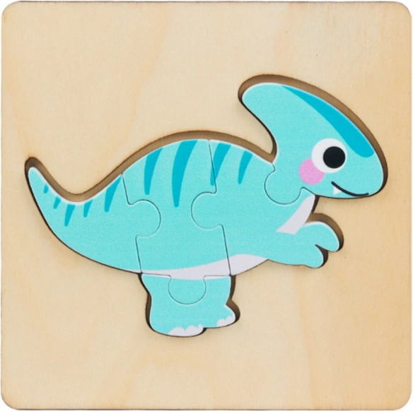 Fa kirakó Puzzle Dinoszauruszok 11 x 11 cm
