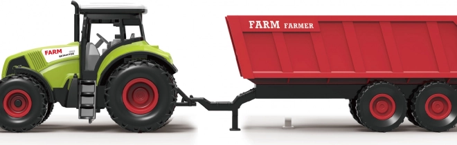 Traktor pótkocsival és effektekkel