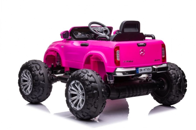 Rózsaszín Mercedes Akkumulátoros Autó Barbie