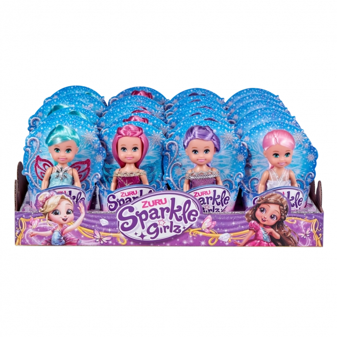 Téli hercegnő Sparkle Girlz baba kúpban