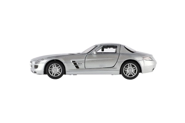 Visszahúzható Mercedes-Benz SLS AMG fémmodell autó