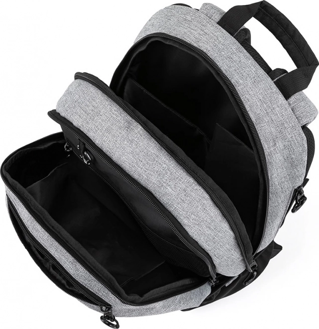 Oxybag iskolai hátizsák és tolltartó szett OXY Sport Grey Melange