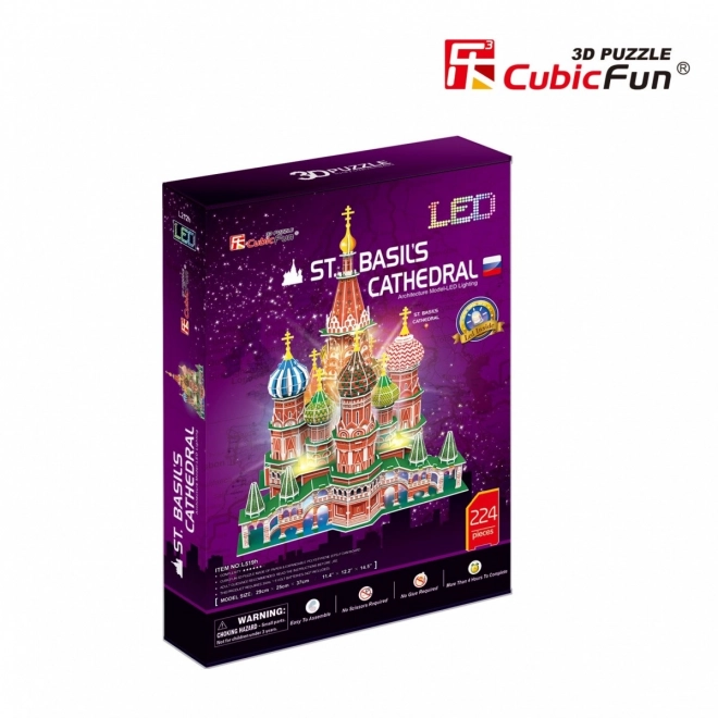 CubicFun 3D LED puzzle Szent Bazil-székesegyház