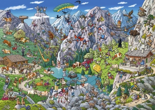 Heye puzzle alpesi móka 1000 darabos