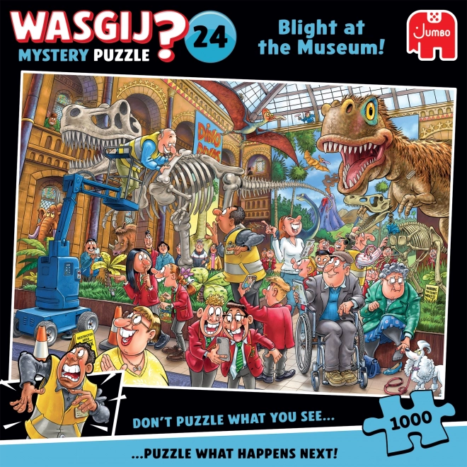 Puzzle JUMBO WASGIJ Mystery 24: Penész a múzeumban 1000 darab