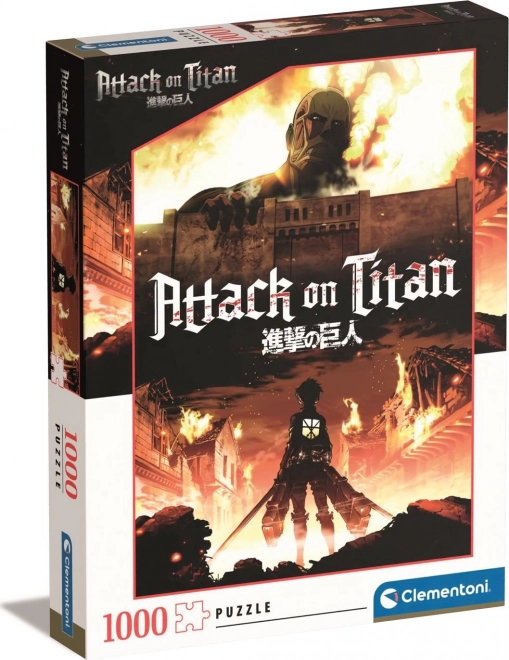 Clementoni Attack on Titan puzzle 1000 darabos
