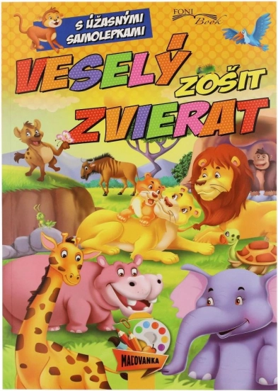 Vidám Állatos Füzet Matricákkal