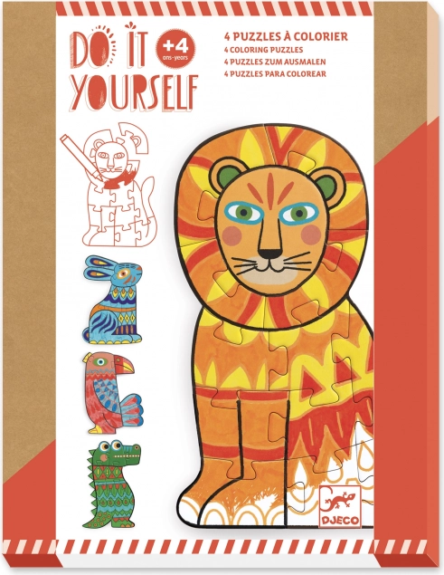 DJECO DIY puzzle Állatkák