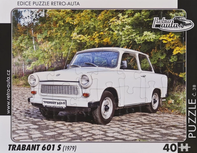 Retro autós puzzle Trabant 601 S (1979)