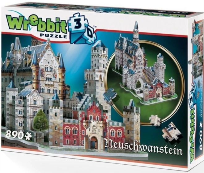 Neuschwanstein kastély 3D puzzle