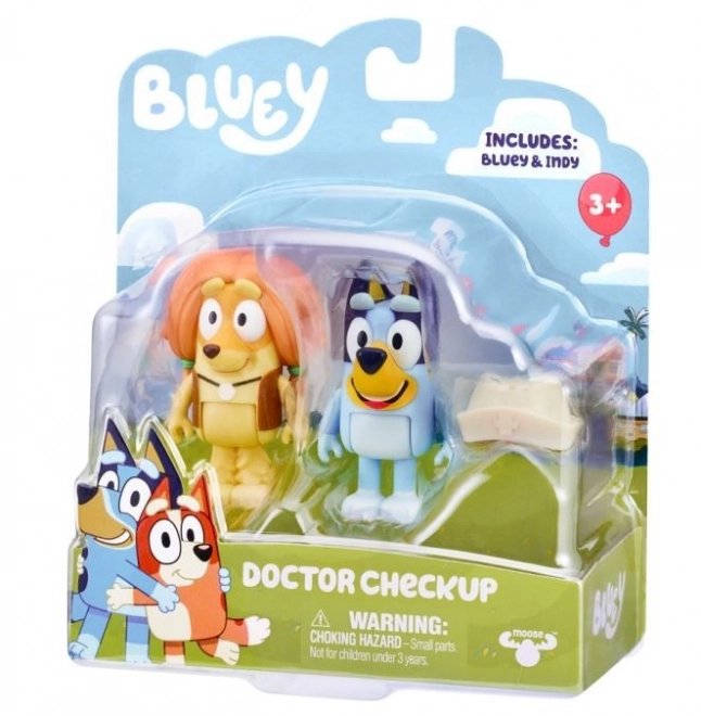 Bluey orvos látogatás figura készlet