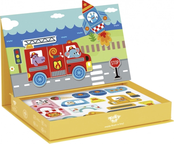Tooky Toy Mágneses Montessori Szekrény 80 Darabbal