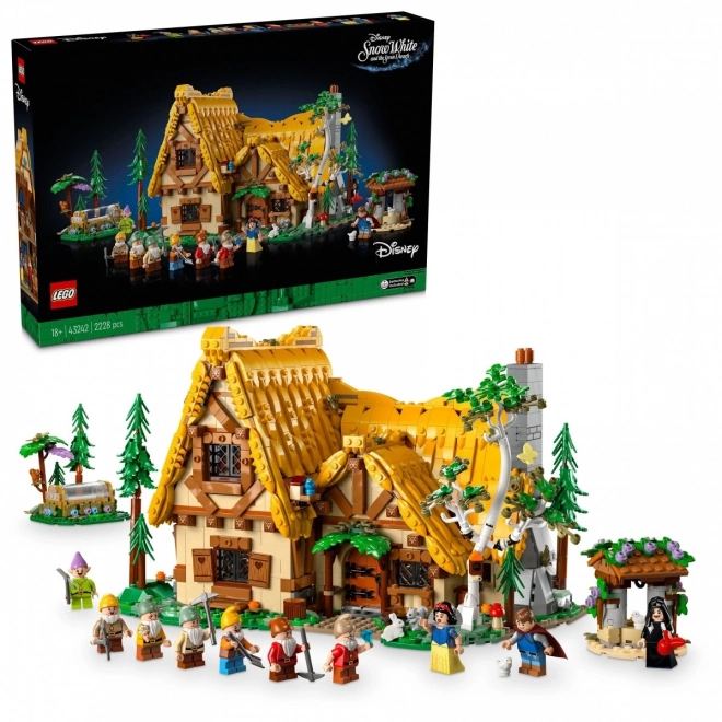 Disney Hófehérke és a hét törpe házikó LEGO készlet