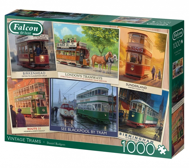 Történelmi Villamosok 1000 Darabos Puzzle