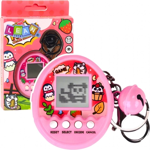 Tamagotchi kulcstartó Pet Egg rózsaszín – elektronikus játék gyerekeknek
