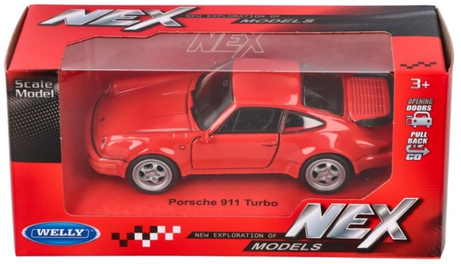 fém model porsche 911 turbo (964), 1:36 arány