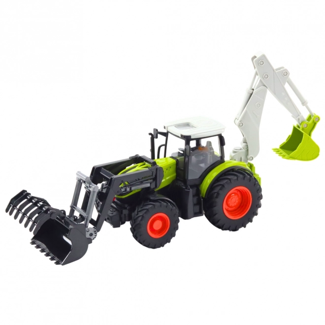 Távirányítós traktor markolóval és kotrógéppel 2 az 1-ben