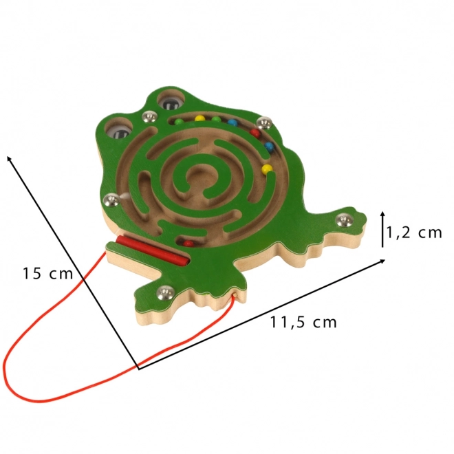 Mágneses golyós labirintus katicabogár – béka