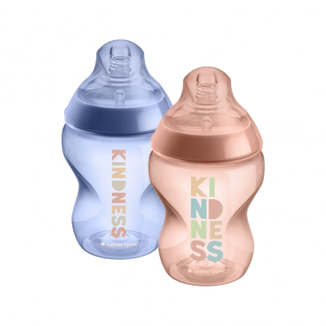 Anti-colic cumisüveg 0+ hó 260 ml - Kindness, 2 db