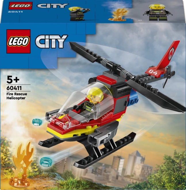 Tűzoltó helikopter mentőakció LEGO City