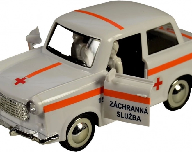 Retro mentőautó lendkerekes