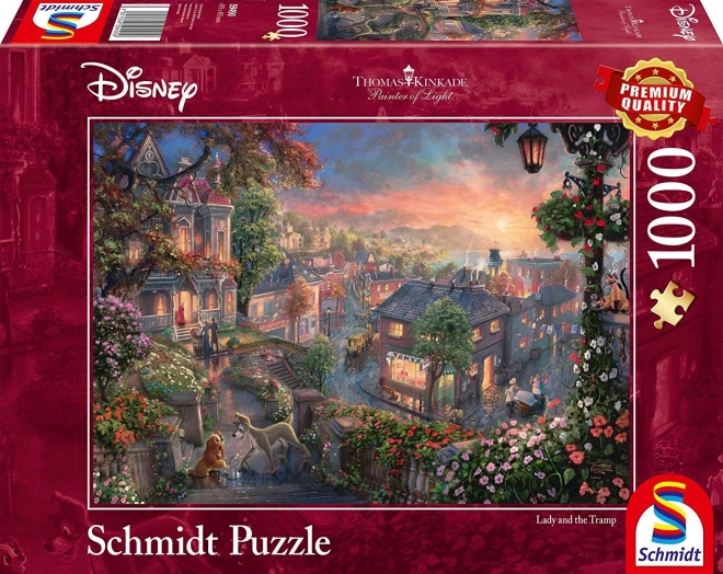 Disney Lady és a Tramp 1000 darabos puzzle SCHMIDT-től