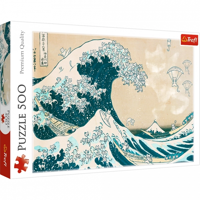 500 darabos puzzle – nagy macskahullám Trefl