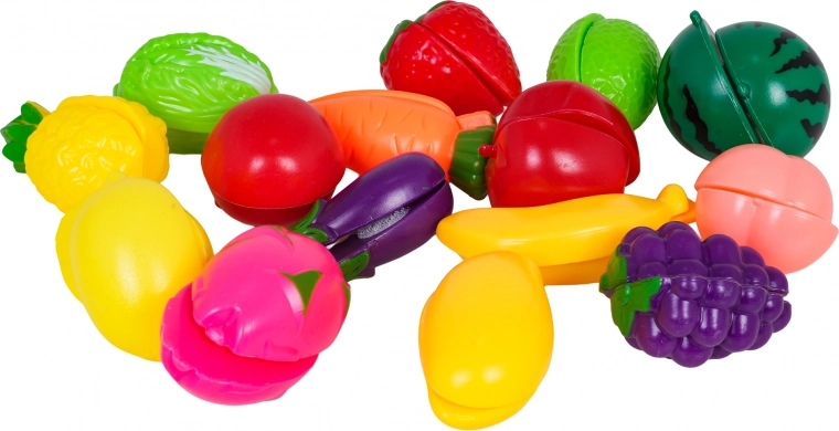 Bevásárlás és tépőzáras élelmiszerek szeletelése