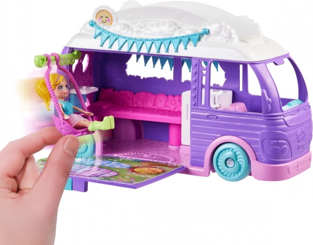 Polly Pocket Glampingová Furgon Kislánnyal