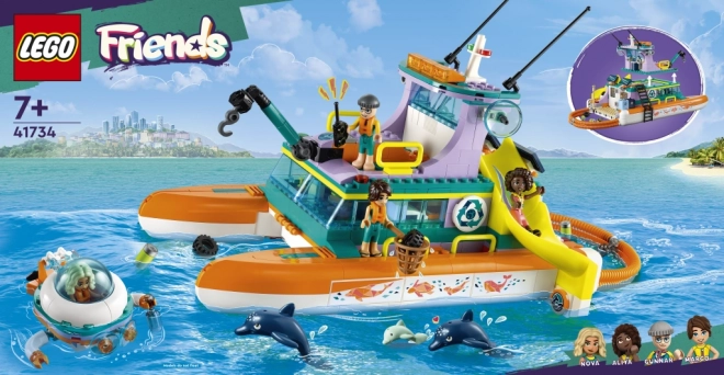 lego friends mentő katamarán