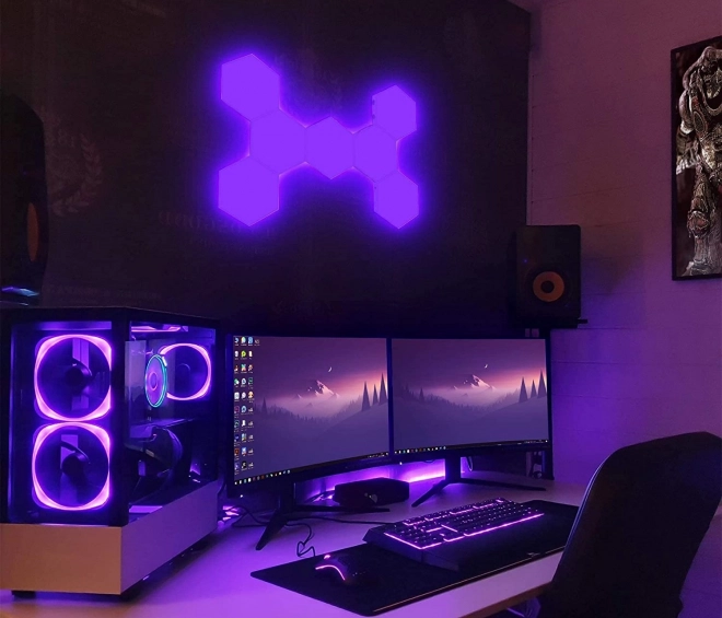 Fali moduláris LED lámpa 5 db