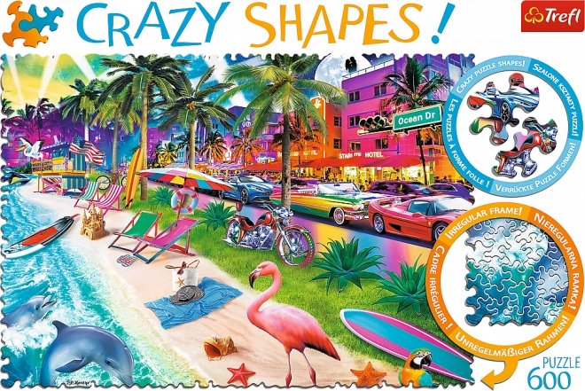 Trefl őrült alakzatok puzzle - Miami strand