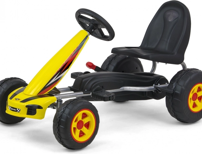 Viper pedálos gokart – sárga