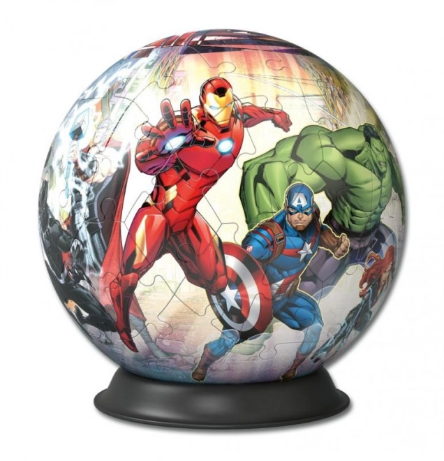 ravensburger 3d puzzlelabda marvel: avengers 73 darabos