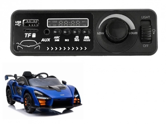 Zenei panel a McLaren Senna autóhoz